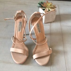 Nude Steve Madden Strappy Heels
